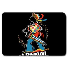 Carnaval  Large Doormat  by Valentinaart