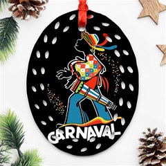 Carnaval  Ornament (oval Filigree) by Valentinaart