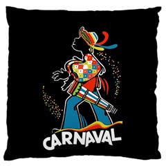 Carnaval  Large Cushion Case (one Side) by Valentinaart