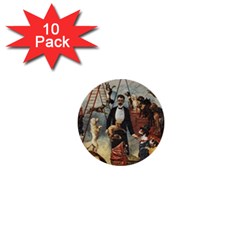 Dog circus 1  Mini Buttons (10 pack) 