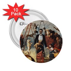 Dog circus 2.25  Buttons (10 pack) 