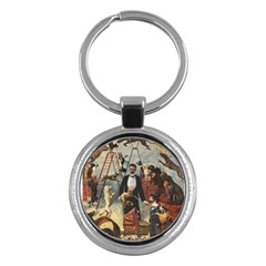 Dog circus Key Chains (Round) 