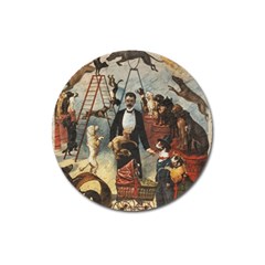 Dog circus Magnet 3  (Round)