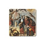 Dog circus Square Magnet Front