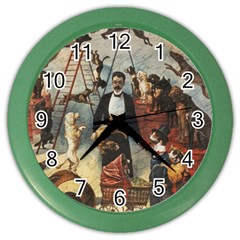 Dog circus Color Wall Clocks