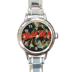 Dracula Round Italian Charm Watch by Valentinaart