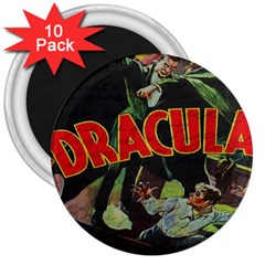 Dracula 3  Magnets (10 Pack)  by Valentinaart