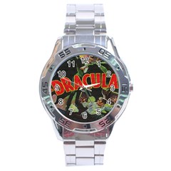 Dracula Stainless Steel Analogue Watch by Valentinaart