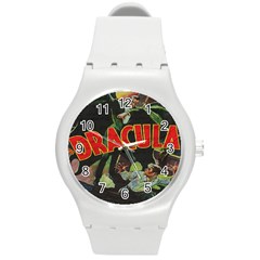 Dracula Round Plastic Sport Watch (m) by Valentinaart