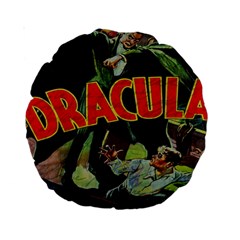 Dracula Standard 15  Premium Round Cushions by Valentinaart