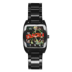 Dracula Stainless Steel Barrel Watch by Valentinaart