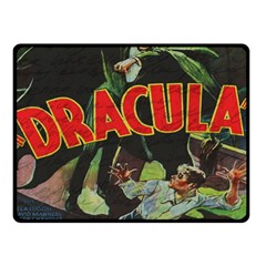 Dracula Double Sided Fleece Blanket (small)  by Valentinaart