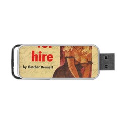 Vintage Girl Portable Usb Flash (one Side) by Valentinaart