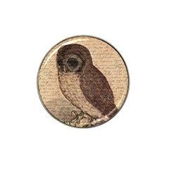 Vintage Owl Hat Clip Ball Marker by Valentinaart