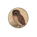 Vintage owl Hat Clip Ball Marker (4 pack) Front