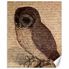 Vintage Owl Canvas 16  X 20   by Valentinaart