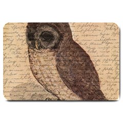 Vintage Owl Large Doormat  by Valentinaart