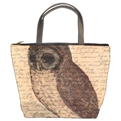 Vintage Owl Bucket Bags by Valentinaart