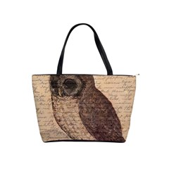 Vintage Owl Shoulder Handbags by Valentinaart