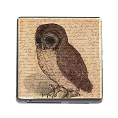 Vintage Owl Memory Card Reader (square) by Valentinaart