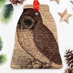 Vintage Owl Bell Ornament (two Sides) by Valentinaart