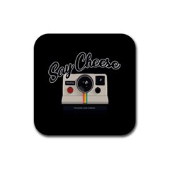 Say Cheese Rubber Coaster (Square) 