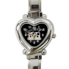 Say Cheese Heart Italian Charm Watch