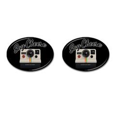 Say Cheese Cufflinks (oval) by Valentinaart