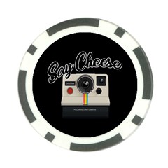 Say Cheese Poker Chip Card Guard