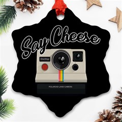 Say Cheese Ornament (Snowflake)