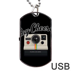 Say Cheese Dog Tag USB Flash (One Side)