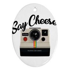 Say Cheese Ornament (oval)