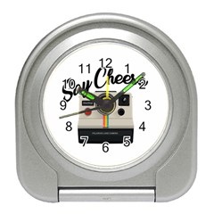 Say Cheese Travel Alarm Clocks by Valentinaart