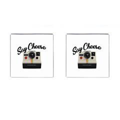 Say Cheese Cufflinks (square) by Valentinaart