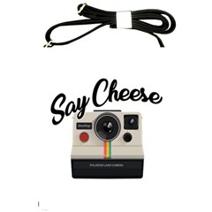 Say Cheese Shoulder Sling Bags by Valentinaart