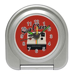 Say Cheese Travel Alarm Clocks by Valentinaart