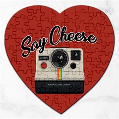 Say Cheese Jigsaw Puzzle (heart) by Valentinaart