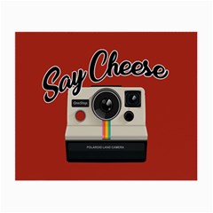 Say Cheese Small Glasses Cloth by Valentinaart