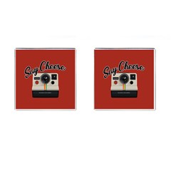 Say Cheese Cufflinks (square) by Valentinaart