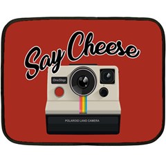 Say Cheese Double Sided Fleece Blanket (mini)  by Valentinaart