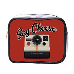 Say Cheese Mini Toiletries Bags by Valentinaart