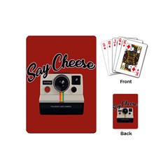 Say Cheese Playing Cards (mini)  by Valentinaart