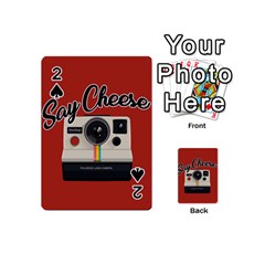 Say Cheese Playing Cards 54 (mini)  by Valentinaart