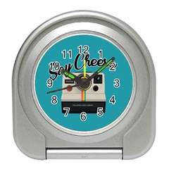 Say Cheese Travel Alarm Clocks by Valentinaart