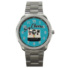 Say Cheese Sport Metal Watch by Valentinaart