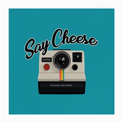 Say Cheese Medium Glasses Cloth by Valentinaart