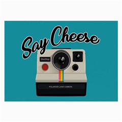 Say Cheese Large Glasses Cloth by Valentinaart