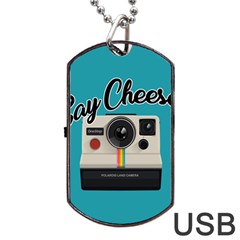 Say Cheese Dog Tag Usb Flash (two Sides) by Valentinaart