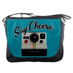 Say Cheese Messenger Bags by Valentinaart