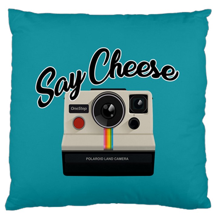 Say Cheese Standard Flano Cushion Case (One Side)